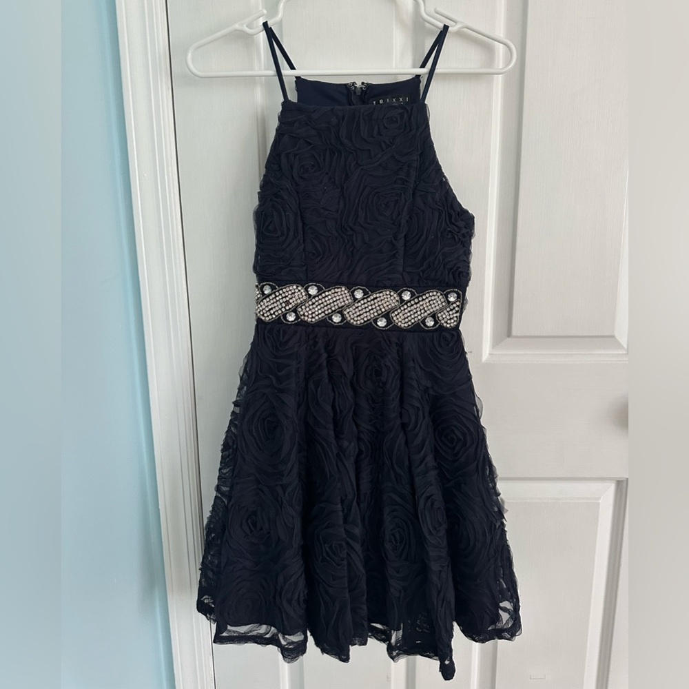 Navy Blue Mini Dress